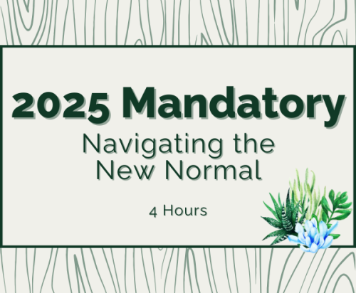 2025 Mandatory Course | 5/14/25 | 9a-1p (4hrs)